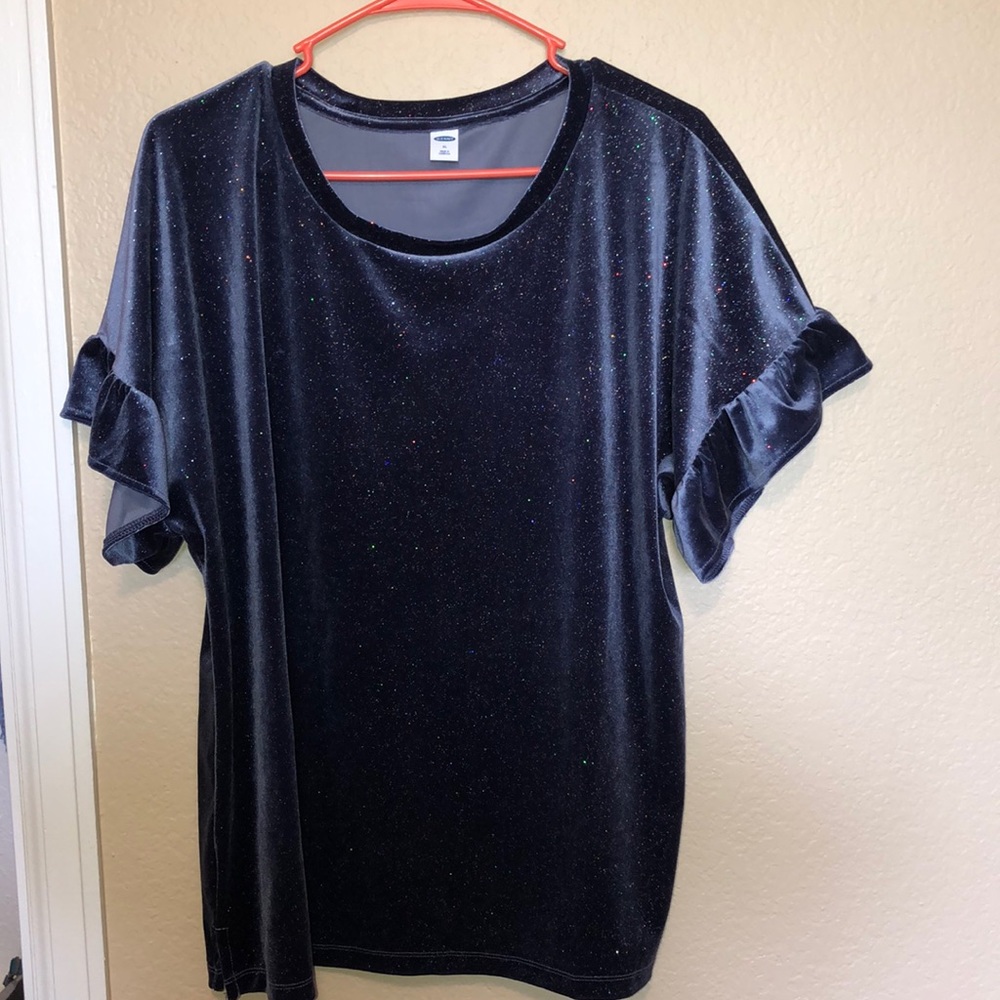Old navy velvet sparkle top